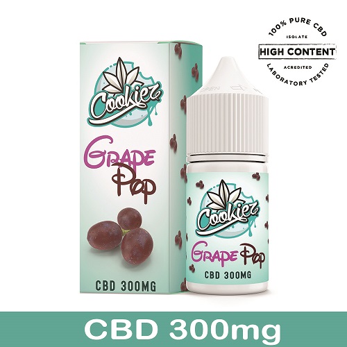Cookiez CBD 300mg E-Liquid Grape Pop 30ml